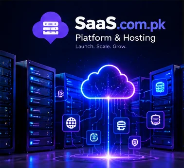 SaaS.com.pk — Platform & Hosting (project visual)